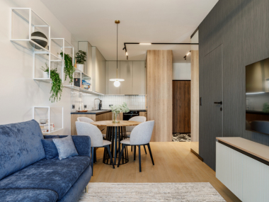 Kuchnia z półkami IQube 