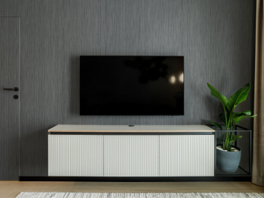 Ryflowana szafka RTV   stelaż